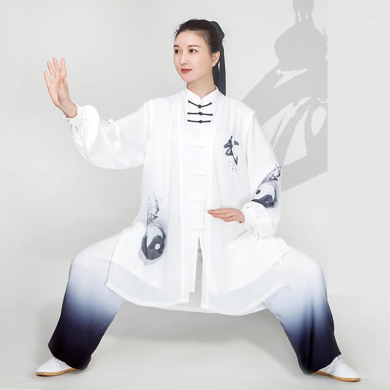 

Ethnic Clothing Women Cotton Tai Chi Suit Chinese Style Wushu Martial Arts Uniform Performance Jacket Pants Oriental Exercise