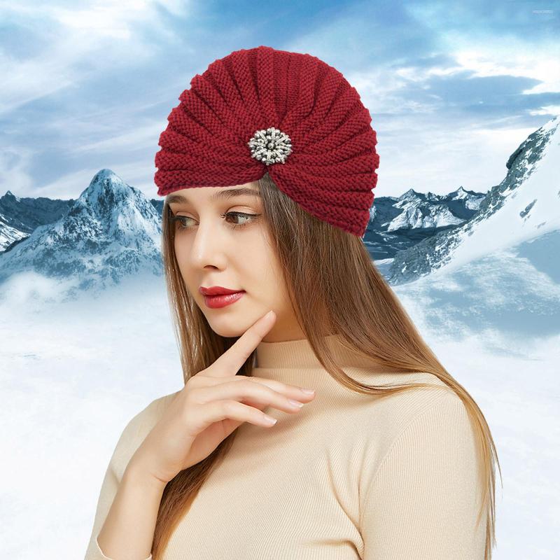 

Ball Caps Women's Round Bead Accessories Hat Woolen Knitted Bohemian Toe Cap Men No Strap Outdoor, Green