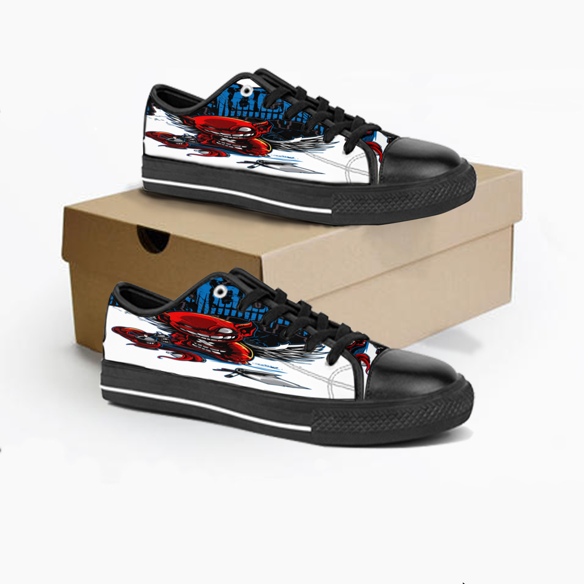 

Custom shoes Classic Canvas Low cut Skateboard casual triple black Accept customization UV printing low mens womens sports sneakers Breathable color 90, Notice