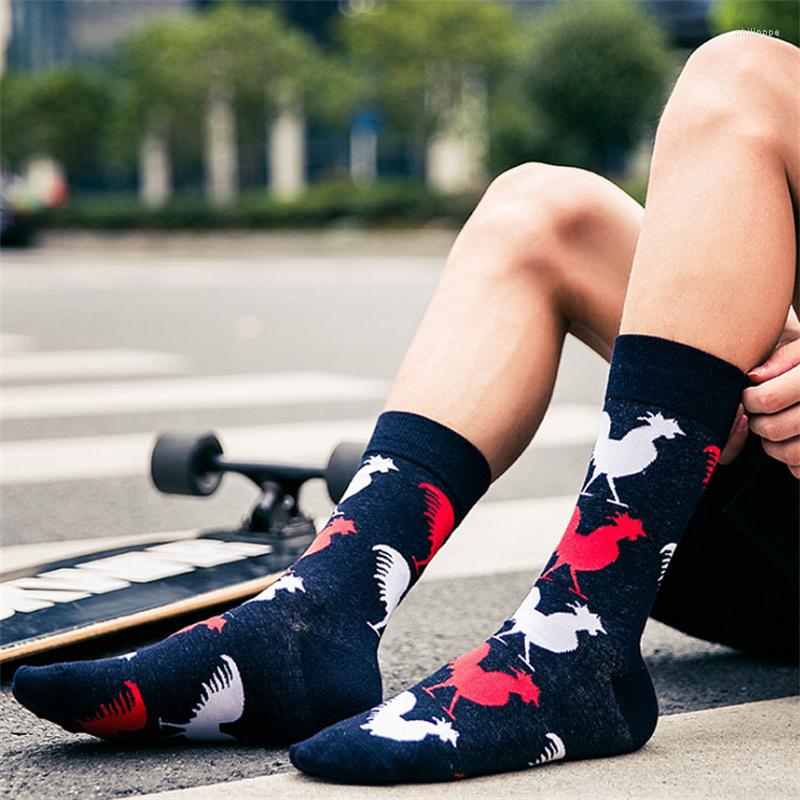 

Men's Socks Quality Mens Cotton Cozy Breathable Absorb Funny Designer Men Sports Cycling Male Wholesale Gift, Colorful xiangyun