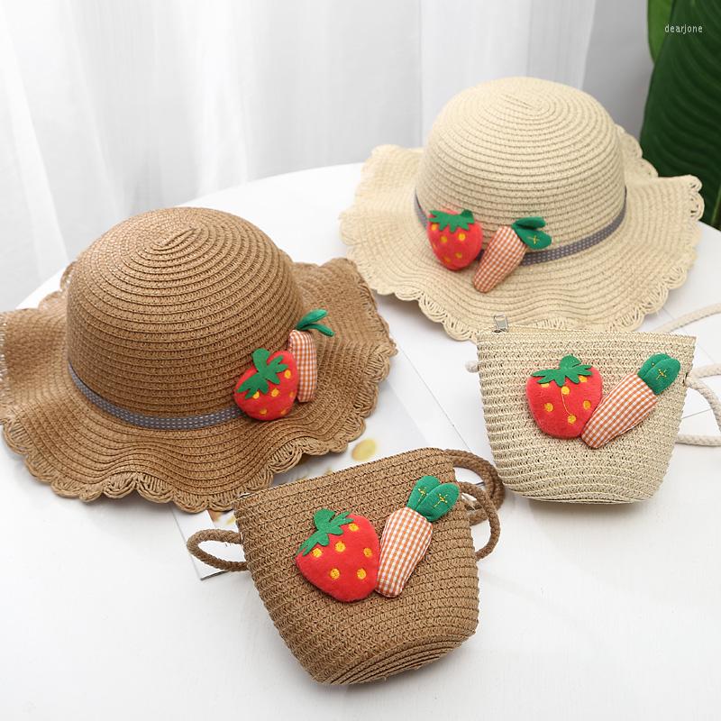

Hats Children's Hat Female Summer Sunscreen Princess Beach Visor Girl Straw Sun Basin Cap Baby Fisherman, White