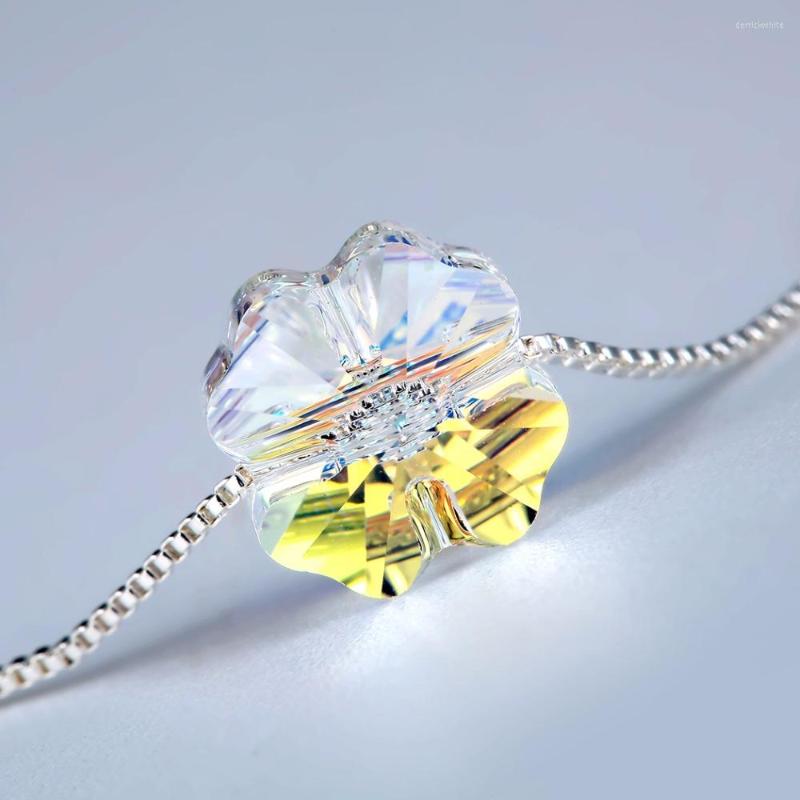 

Pendant Necklaces CHENGXUN 2022 Colorful Acrylic Flower Charm Hearts Women Chain Necklace For Girls Fashion Jewelry Trendy