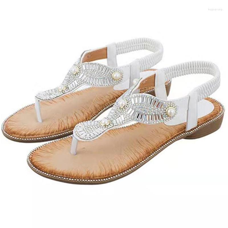 

Sandals Summer Women Sandles Causal Bohemia Wedges Ladies Sandalias Fashion Sewing Crystal Rhinestone High Quality Womens Shoes Feminina, Black