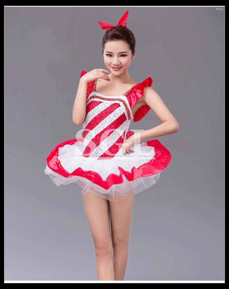 

Stage Wear Red Color Sequin Ballet Tutus Professional Tutu Costumes Child Kids Girls Size 80cm-150cm Fairy Dress CB008