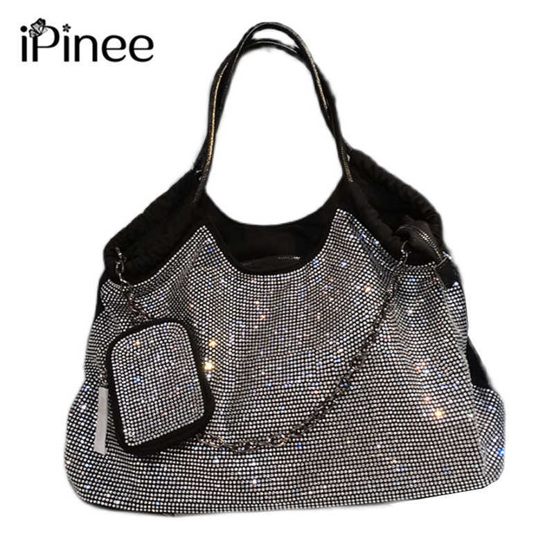

Cross Body Ipinee Luxury Handbags Women Bags Designer Crossbody for Purses and High Quality Diamond Tote Bag Bolsa 221114, Black