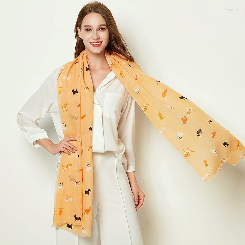 

Scarves Scarf Schoolgirl Wool Autumn Winter Korean Print Wild Long Dual-Use Warm Shawl Cute Gentle Style Muslim