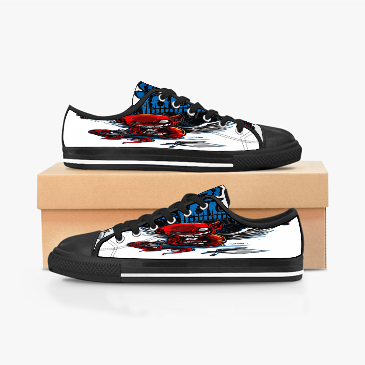 

Custom shoes Classic Canvas Low cut Skateboard casual triple black Accept customization UV printing low mens womens sports sneakers Breathable color 87, Notice