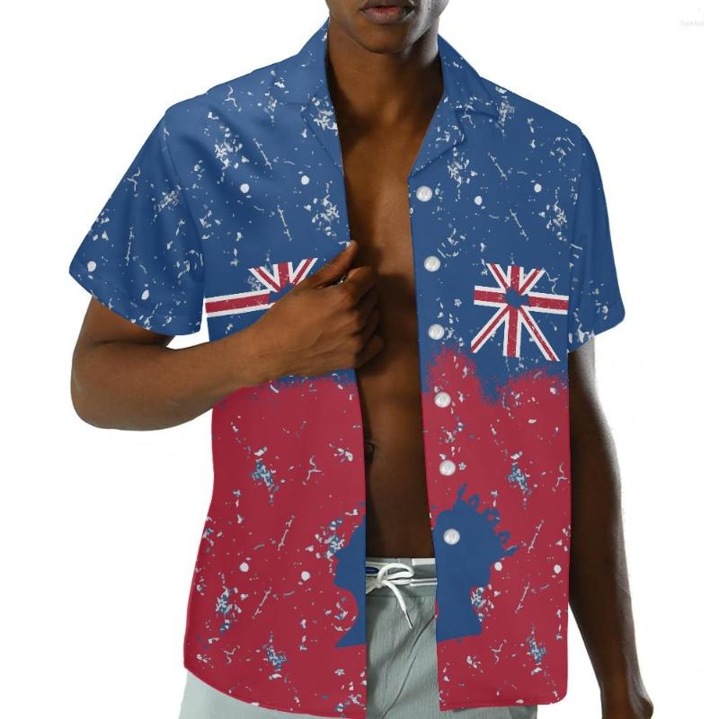 

Men's Casual Shirts NOISYDESIGNS Summer Men's Vintage Beach Style Flag Printing Lapel For Men FashionTops Clothing 5xl, Ysfb02683f16