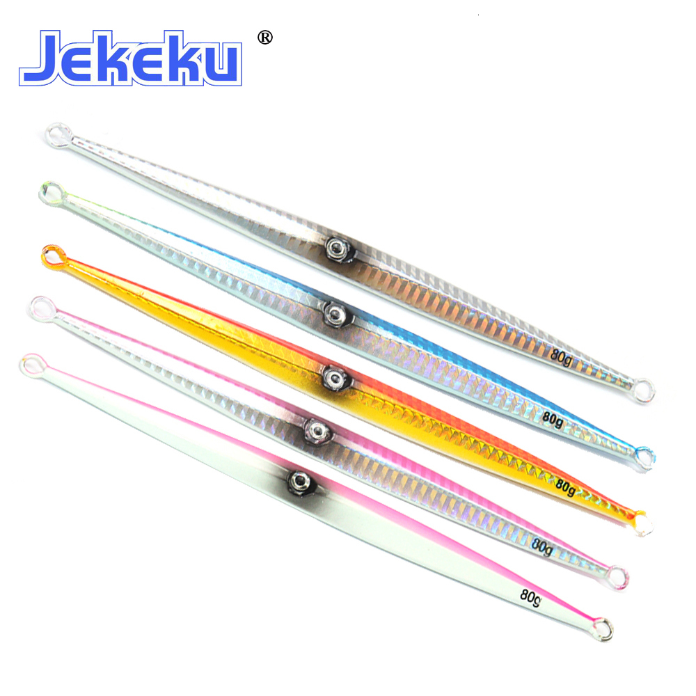 

Baits Lures JEKEKU Model 5pcs Metal Fishing 60g 80g 100g 120g 150g Hard Jig SaltWater Sea Wobbler 221111