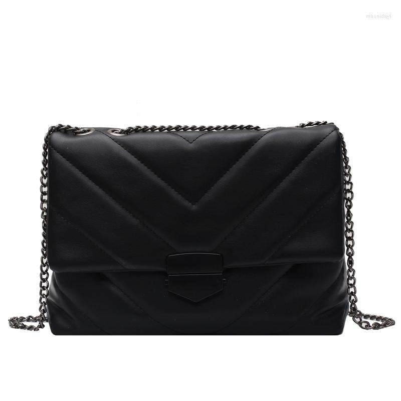 

Evening Bags Casual Chain Crossbody Bag For Women 2022 Fashion Sac A Main Female Shoulder Handbags And Purses With Handle, Black