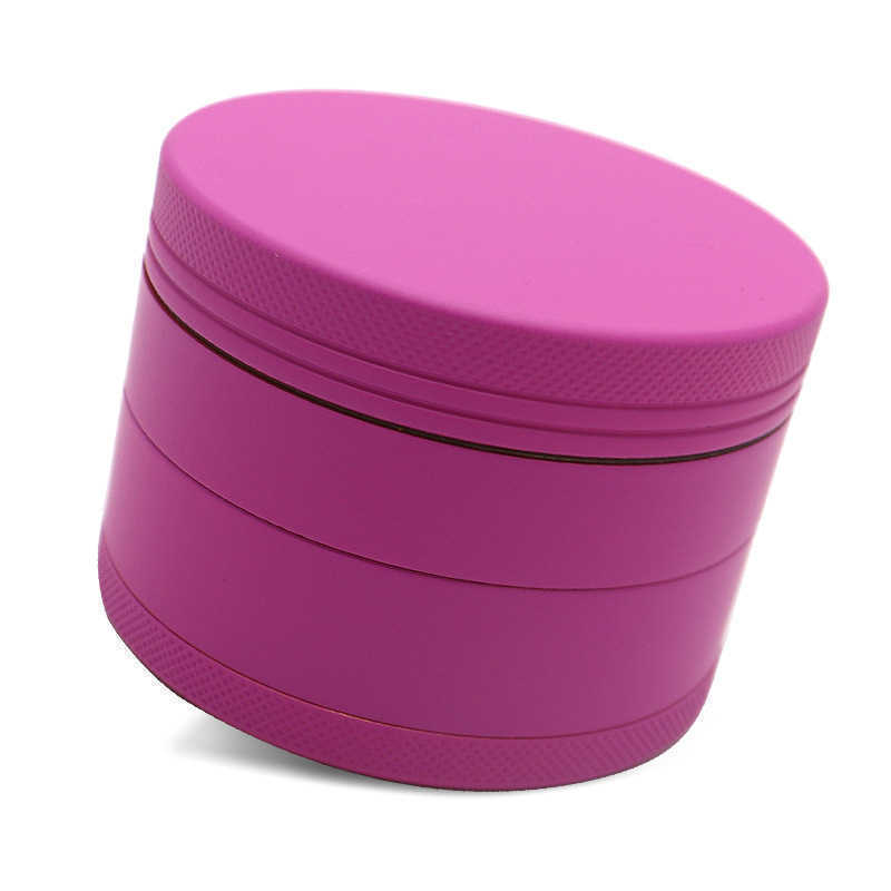 

Tobacco Smoking Herb Grinders Accessories Four Layers Aluminium Alloy material 100% Metal dia 63mm Flat rubber paint is multi-colored