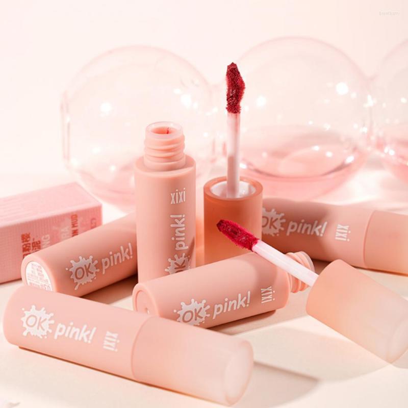 

Lip Gloss 6 Color Pink Cherry Velvet Matte Lipstick Moisturizing Waterproof Int Mud Lasting Non-stick Cup Stick Makeup, 04 lip gloss