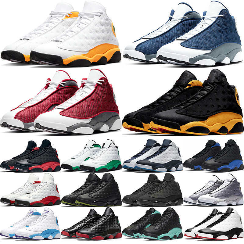 

jumpman 13 13s retro basketball shoes Del Sol Black Cat Flint Starfish Playground Playoffs Lakers Atmosphere Grey Obsidian Court Purple, Box