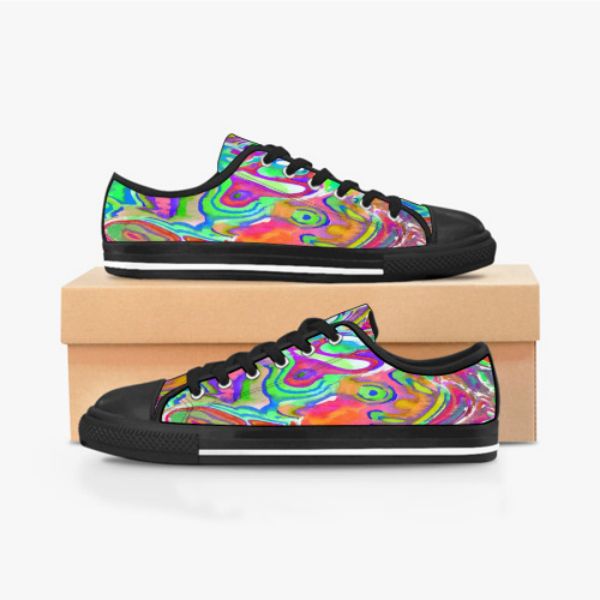

2023 Men Stitch Shoes Custom Sneakers Hand Painted Canvas Womens Fashion Black White Low Cut Breathable Walking Jogging Trainers