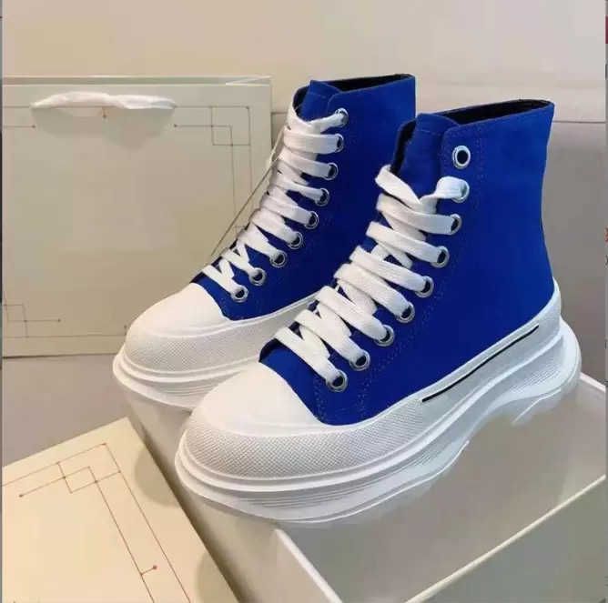 

Shoes Casual High Boots Fashion Platform Tread Slick Canvas Sneaker Pale Royal Pink Red Royal White Triple Black Arrivals Girls McQueens Men Women Alexander Whith mc, White shoes