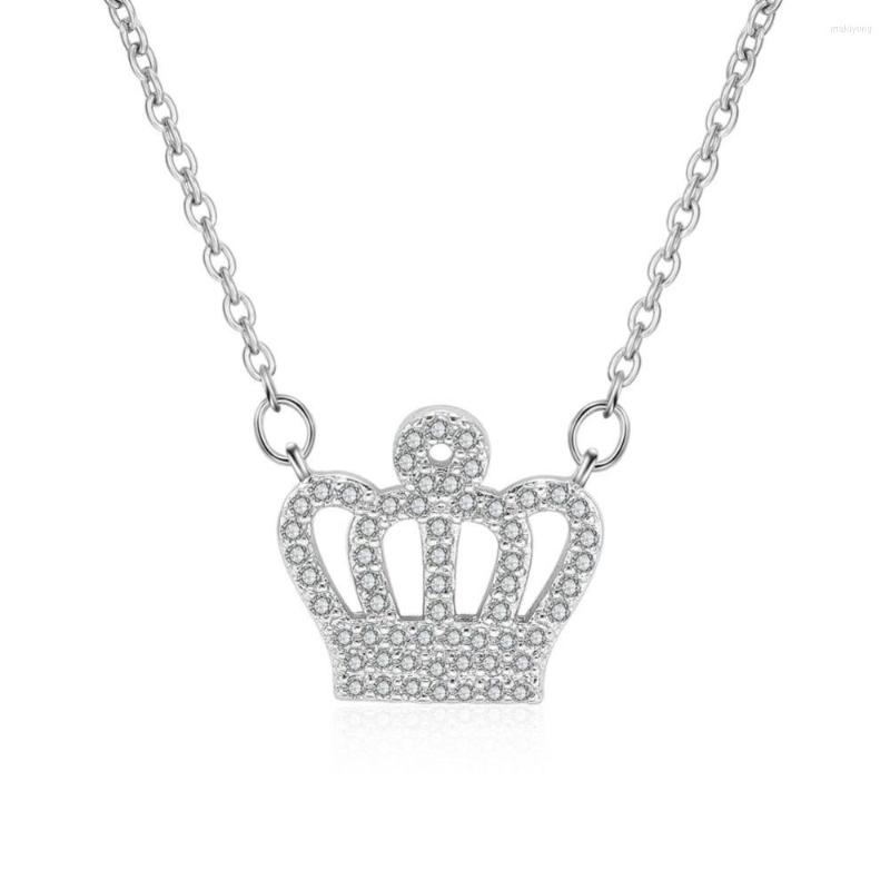 

Pendant Necklaces Fashion Full Crystal Crown Necklace For Women