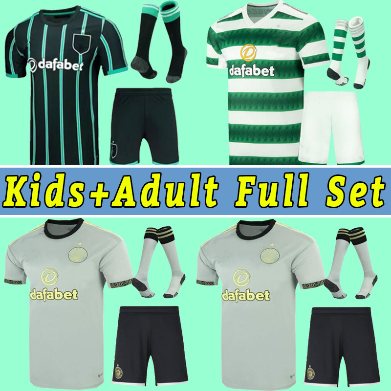 

22/23 Celtic Home FC Soccer Jerseys KYOGO JOTA AJETI Daizen Carter-Vickers 2022 2023 McGregor ABADA TURNBULL STARFELT 3RD Football Shirts Men Kids Child Adult Full Kit