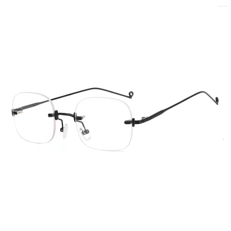 

Sunglasses Korean Rimless Anti-Blue Glasses Myopia Personality Unisex UV400