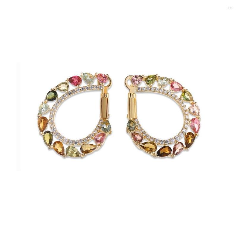 

Stud Earrings Gemstones Labradorite Opal Garnet Lapis Lazuli Turquoise Tourmaline Hoops Gold Boho Statement Jewelry Boucle Oreille