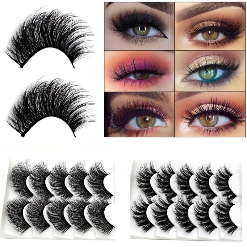 

False Eyelashes Women Eye Make Up - 5 Pairs 3D Wispy Beauty Natural Long Thick Makeup