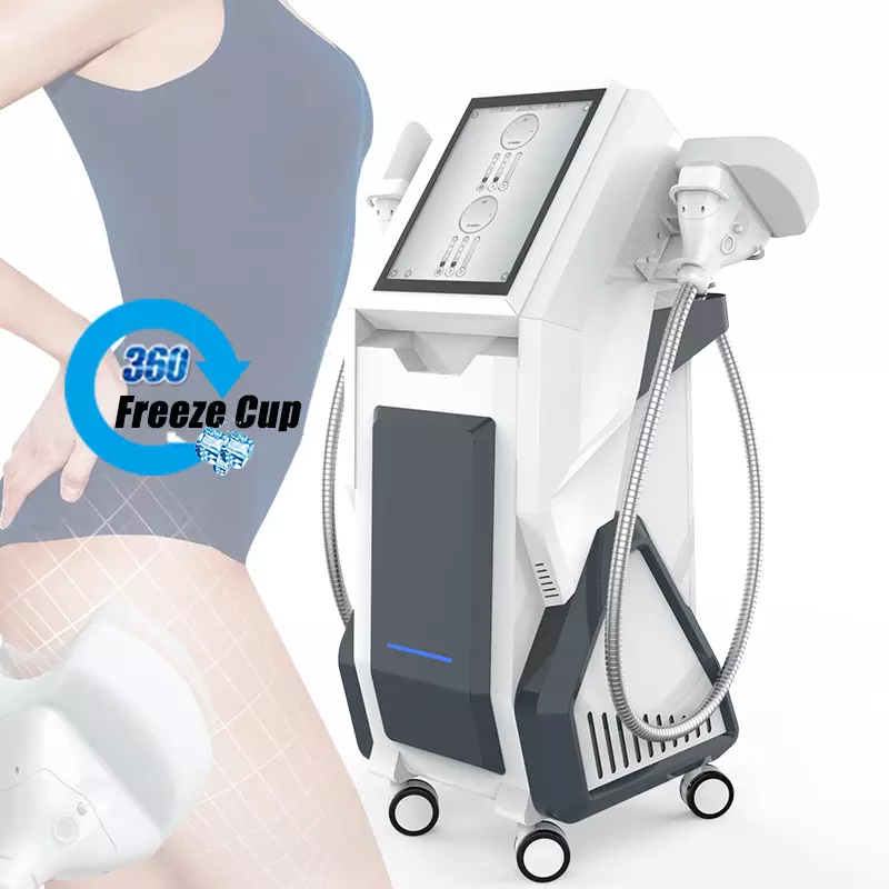 

360 Cooling Slimming Cryotherapy Fat Removal Freezing Cellulite Reduction Body Machine Fat Freeze Cryolipolysis Equipment For Double Chin 6 Cryo Working Heads