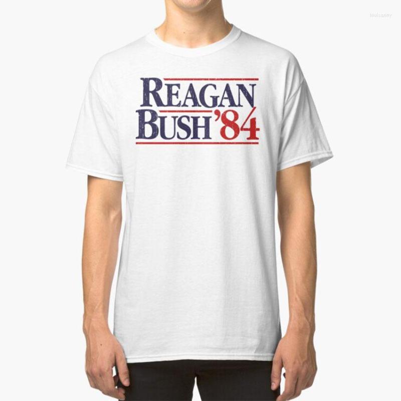 

Men' T Shirts Reagan / Bush '84 T-Shirt Conservative Republican Party Anti Obama Liberal Democrat Pro Military Gop Libertarian, Purple