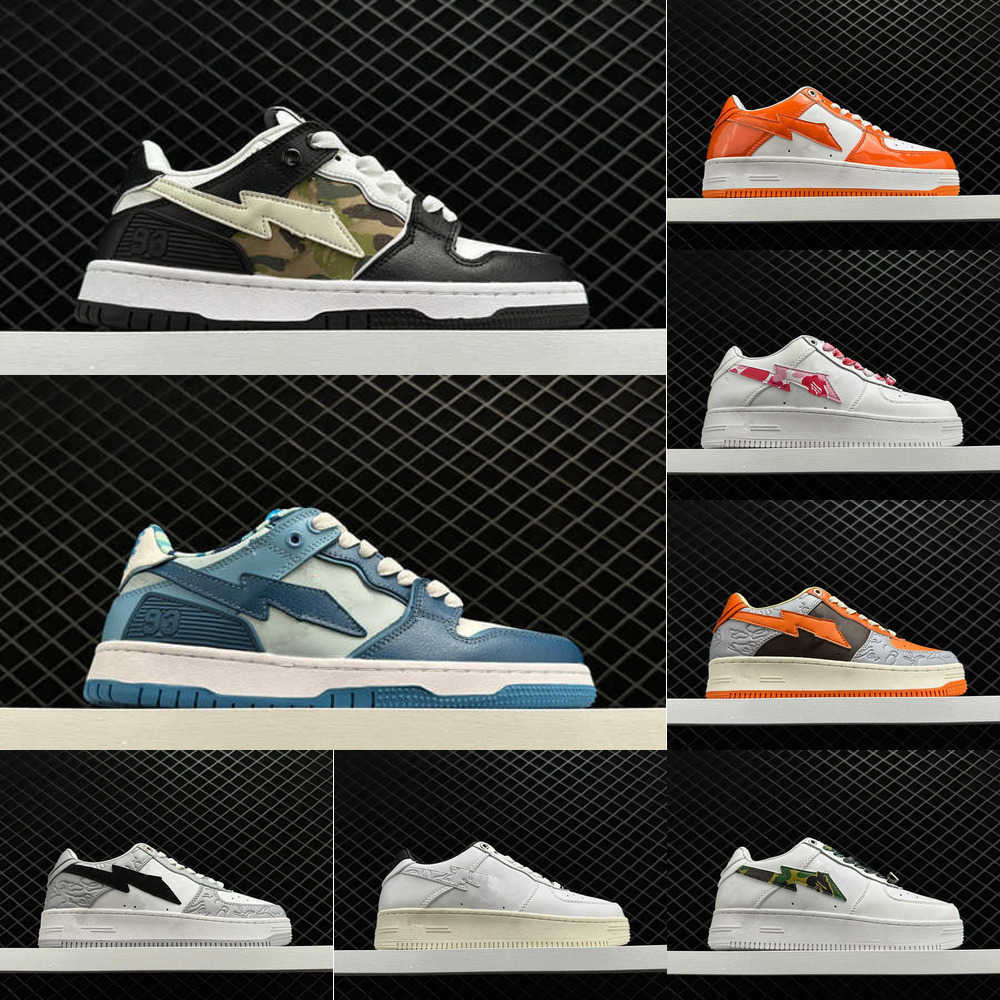 

Designers Basketball Shoes Bapestas SK8 Men Women Sta Casual Leather Camo Black White Green Orange Camouflage Sports Sneakers Platform Shoes Bapesta Trainers, 2816325