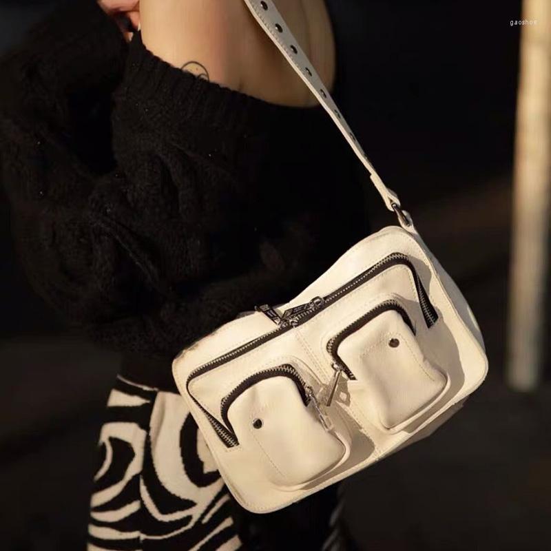 

Evening Bags Women's PU Leather Handbag Luxury High-quality Shoulder Bag Retro Wallet White Pocket Series 2022, Big black 1