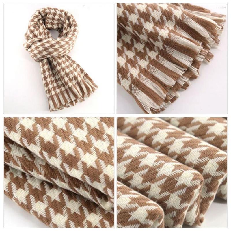 

Scarves Trendy Wrap Shawl Comfortable Tassel Breathable Korean Style Women Winter Scarf Couple Gift