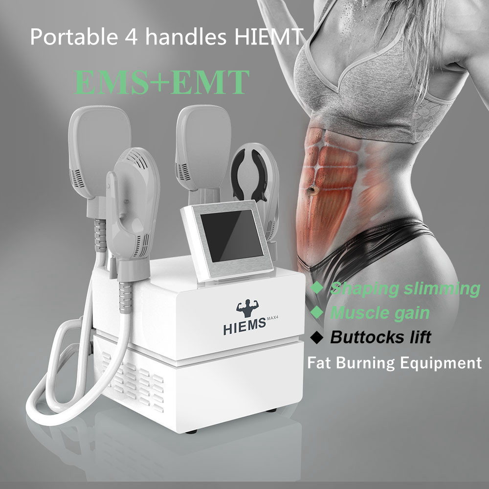 

High Power Ems Body Sculpt 4 Handles HIEMT and RF EMSLIM neo Slimming Machine 7 Tesla Muscle Sculpting Trainer Fat Burning Beauty Salon Equipment