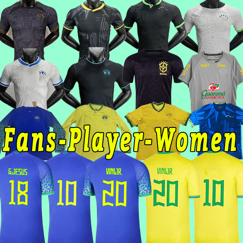 

2022 2023 BrazilS soccer jersey MARCELO PELE PAQUETA NERES COUTINHO FIRMINO JESUS VINI JR 22 23 BrasilS football shirt women goalkeeper fans player version training, Home