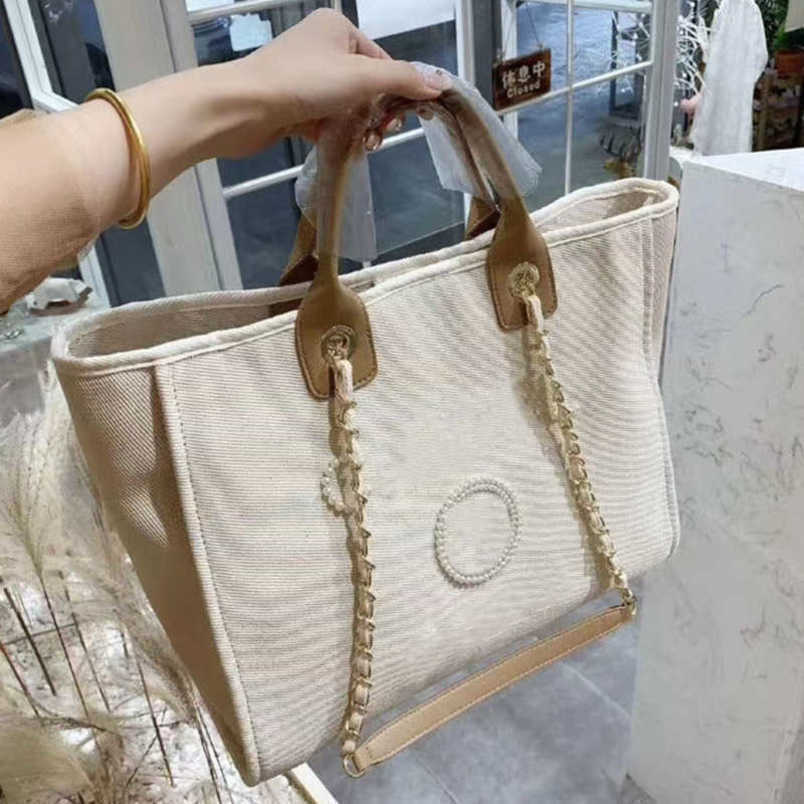 

Luxury Fashion Women's Handbags Pearl Evening Bags Brand Ch Canvas Beach Bag Designers Female Large Capacity Shopping Totes Handbag Big Ladies Girl Backpack Kt42, Please contact customer service