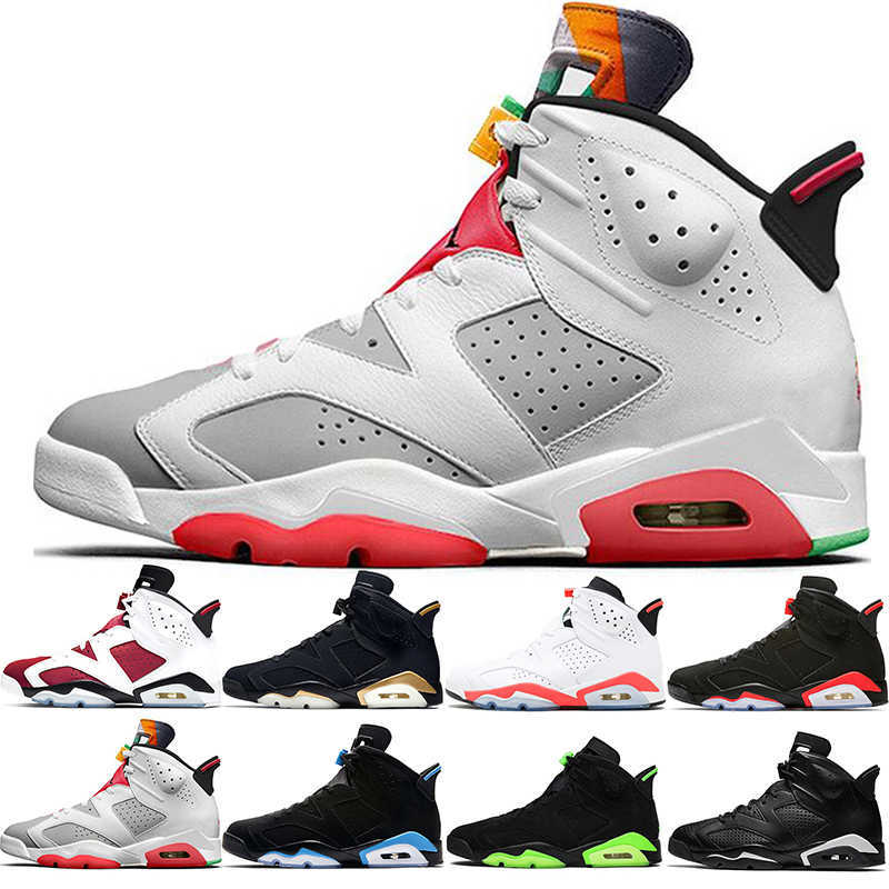 

Discount Basketball Shoes 6s Mens Trainers 6 DMP Carmine Hare UNC Triple Black Infrared Electric Green Sport Athletic Sneakers Size 40-47, Box