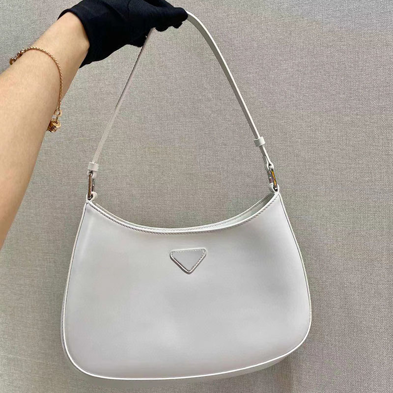 

Designe GRACEFUL luxurys designer bags Underarm Wrist bag Genuine Leather Vintage Gold Metal Lettering bags women bag black multi pochette samll shoulder bag, White