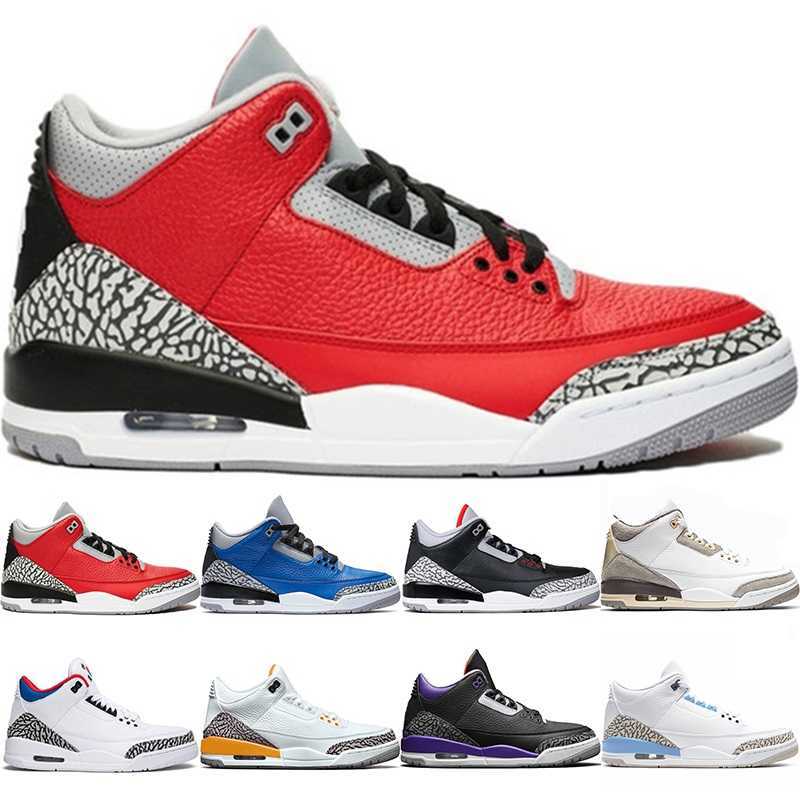 

2021 Basketball Shoes For Men White Grey Black Cement Varsity Royal Fire Red UNC Court Purple Mens Trainer Sports Sneaker Size 40-47, Box