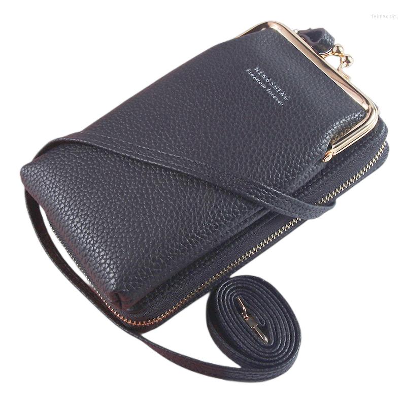 

Evening Bags Women's Wallet Crossbody Phone Bag Women Shoulder PU Leather Card Coin Purse Tote, Black