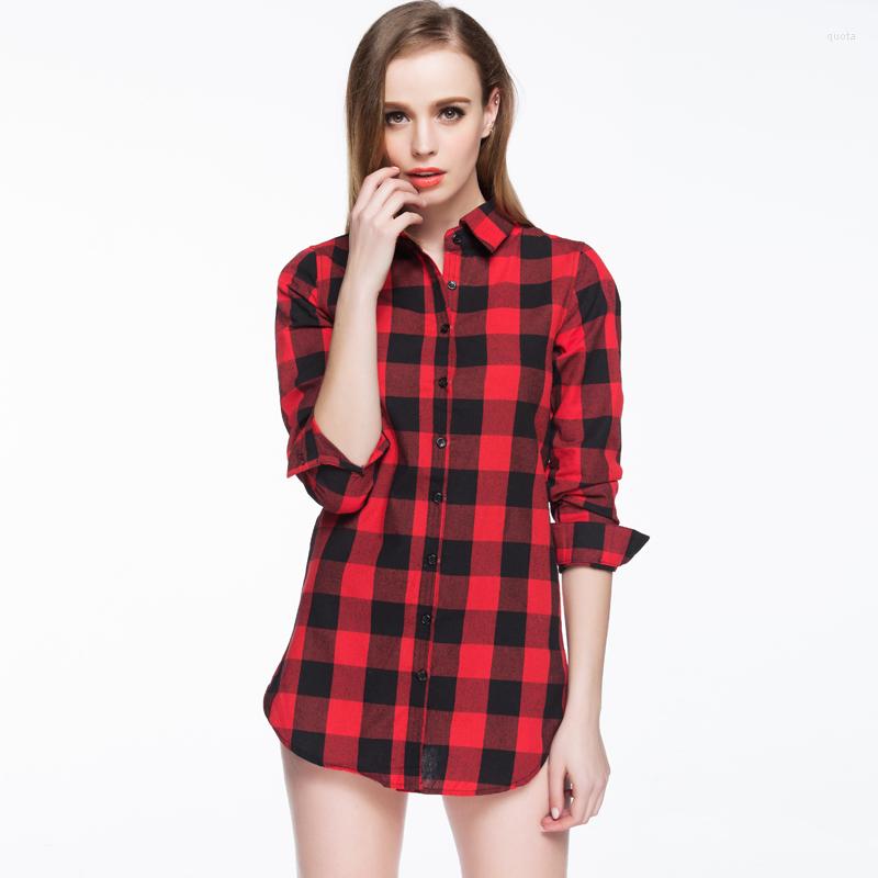 

Men' T Shirts Blouse Classic Red Plaid Lapel Long-sleeved Printed Single-breasted, Y186-3