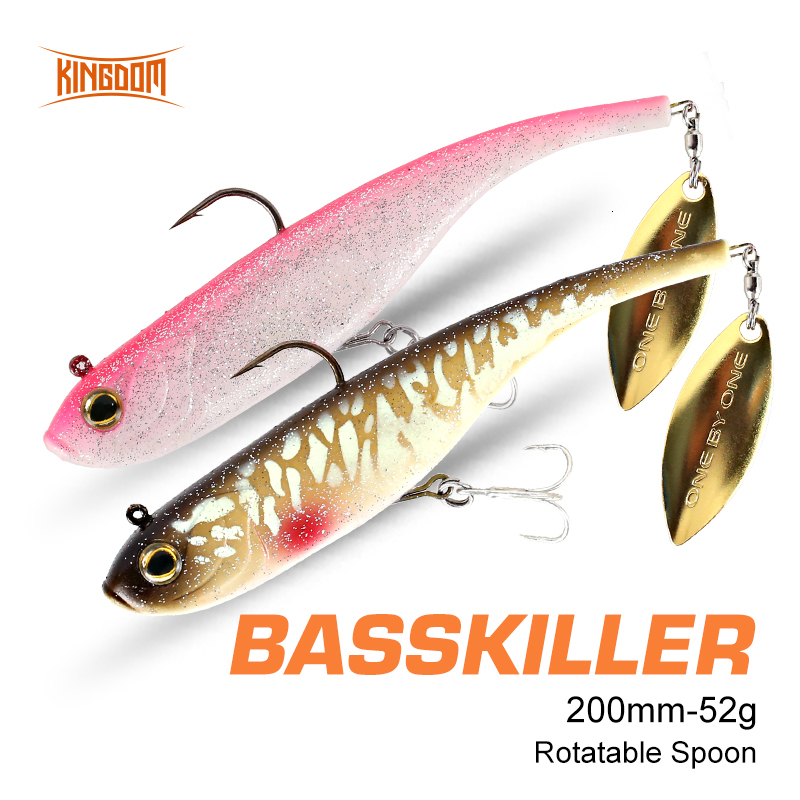 

Baits Lures Kingdom Sinking Soft Fishing Goods For Artificial Silicone Wobblers 200mm 52g Sea pesca Lure Tackles 221111