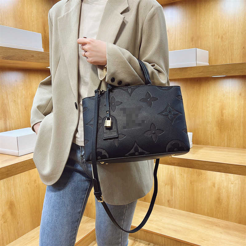 

Cheap Store 90% Off Wholesale 2023 New Tote Bag Embossed Pu Hand One Shoulder Large Capacity Portable Messenger Bag, Khaki 1