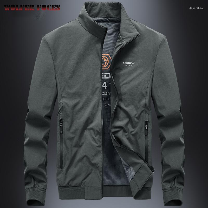

Men's Jackets Fashion Clothes Men 2022 Style Coat Leisure Parka Autumn And Parkas Business Coats Man Windbreaker, Shallow khaki 20855
