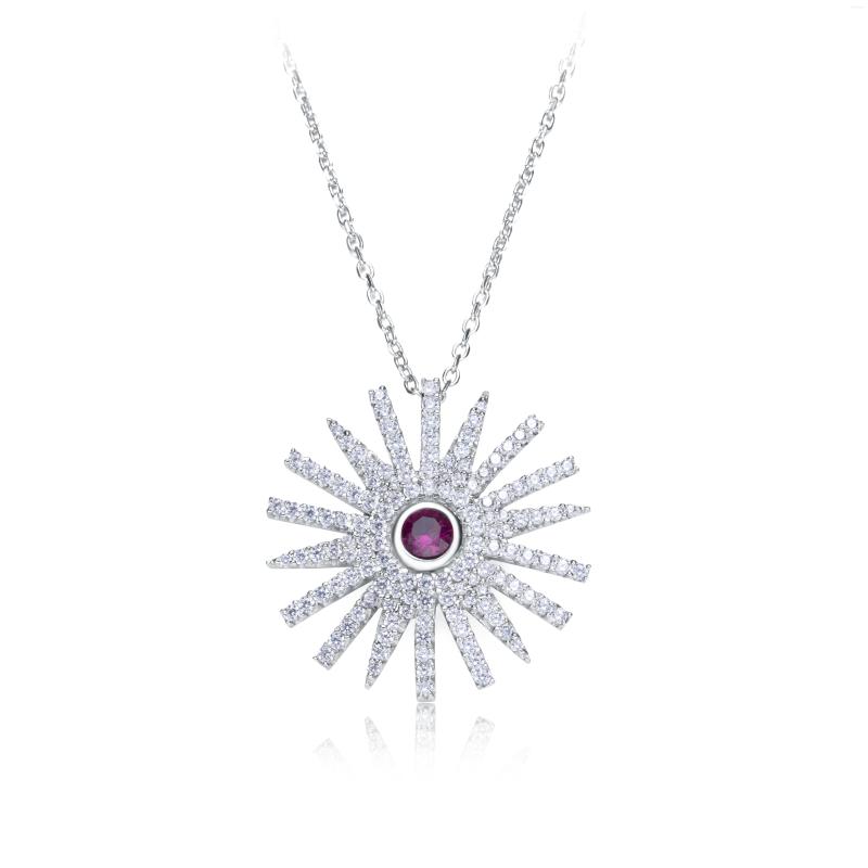 

Pendant Necklaces 2022 Luxury Sun Flower Pendat Necklace Essential Oil Jewelry For Girlfiend Gift Wedding Party 925 Sterling