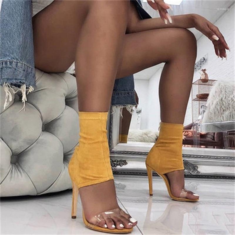 

Sandals Women's Back Zipper High And Thin Heel 2022 Foreign Trade European American Style Shallow Mouth Fashion, Beige