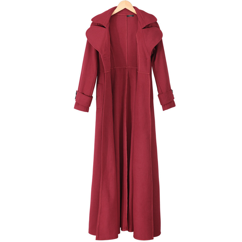 

Women's Wool Blends European and American Clothing Autumn Winter Style Woolen Coat High Collar 221114, Style 3