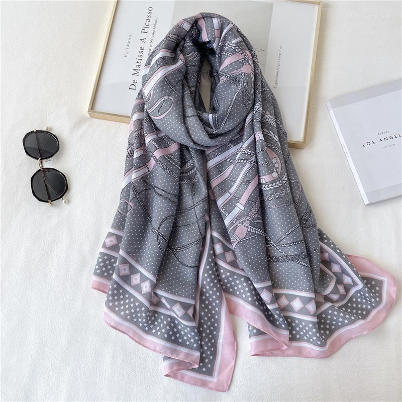 

Scarves Europe Luxury 180 90cm Warm Winter Headscarf Women Print Cotton Pashmina Shawl Wrap Bandana Female Beach Stoles Hijab 2022