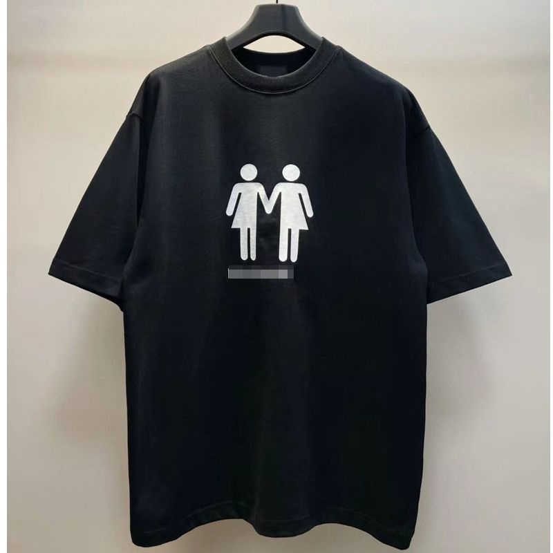 

Higher version Bb designer t shirt mens sweatshirt Short Sleeve tshirt men women pullover tee summer oversize cotton T-shirt, White