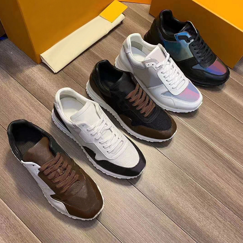 

platform gym Casual shoes women Travel leather lace-up Trainers sneaker cowhide Letters men Thick bottom SHoes woman designer shoe lady sneakers size 35-42-45 With box, Colour 9