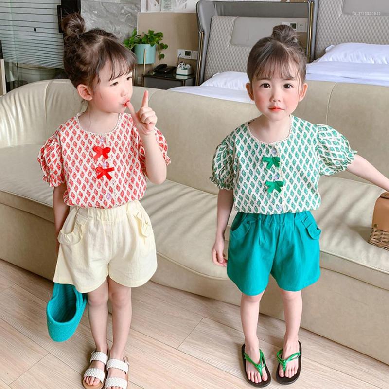 

Clothing Sets Girls Blouse Short Tracksuits For Est Kids Clothes Casual Style, 15j7955-2