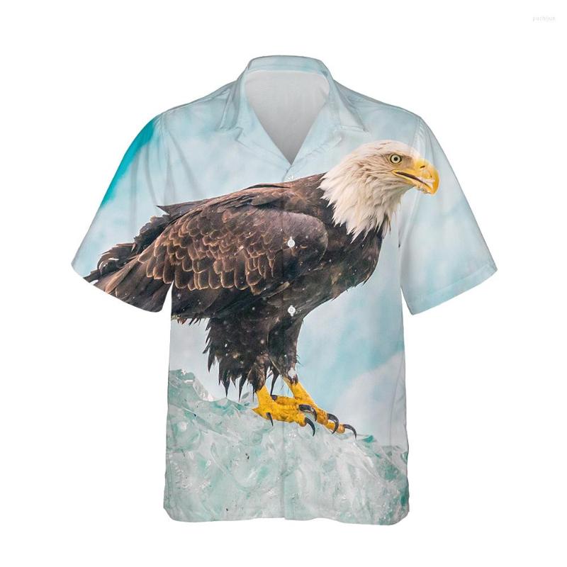 

Men's Casual Shirts Jumeast 3d Fierce Eagle Printed Hawaiian Shirt Men Short Sleeve Cool Vintage Street Fashion Loose Oversized Tops, 07
