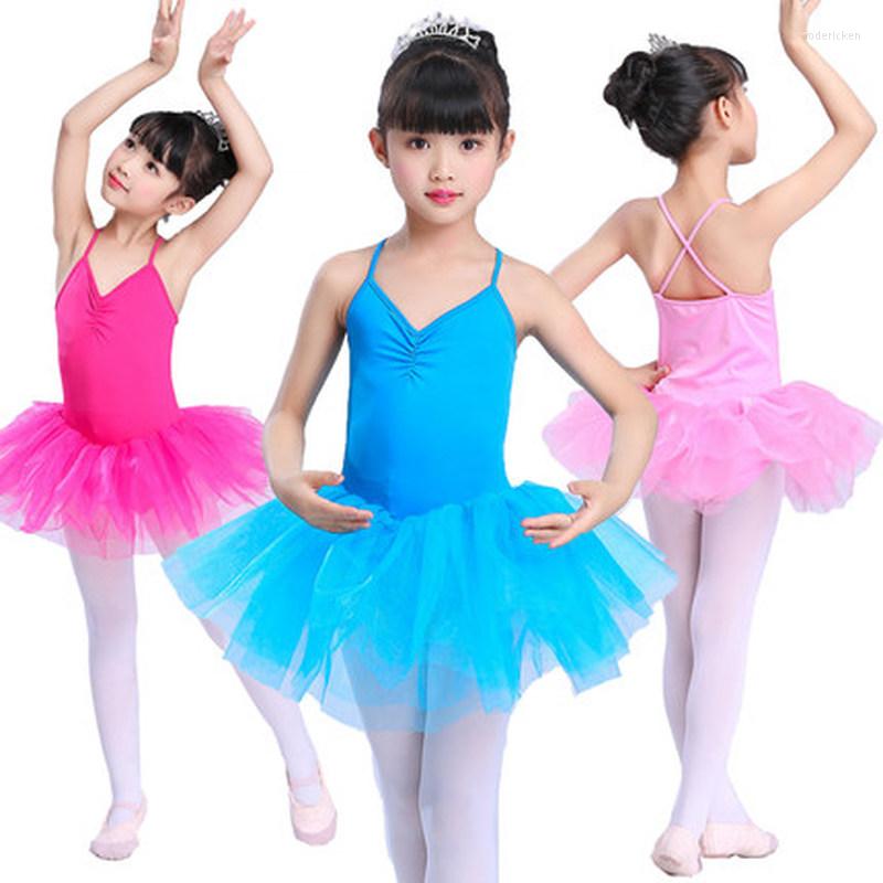 

Stage Wear 2022 Cute Girls Ballet Dress For Children Girl Dance Clothing Kids Costumes Puffy Skirt Dancewear, Pink