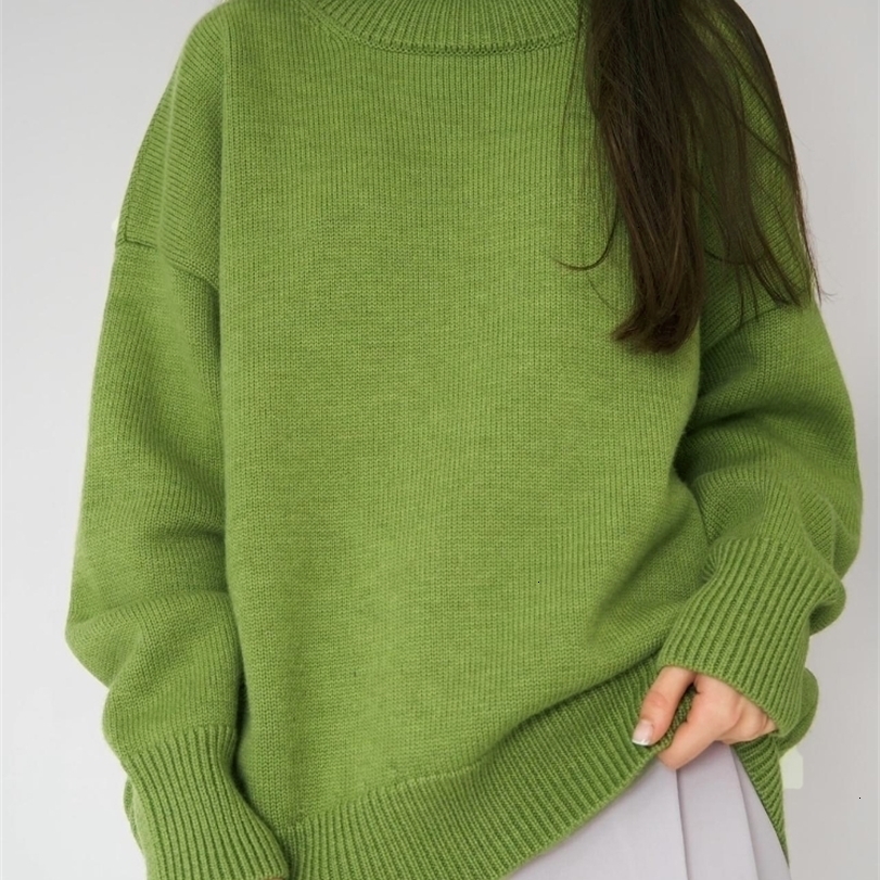 

Womens Sweaters Bornladies Women Turtleneck Sweater CHIC Autumn Winter Thick Warm Pullover Top Oversized Casual Loose Knitted Jumper Female Pull 221113, My0008 pink